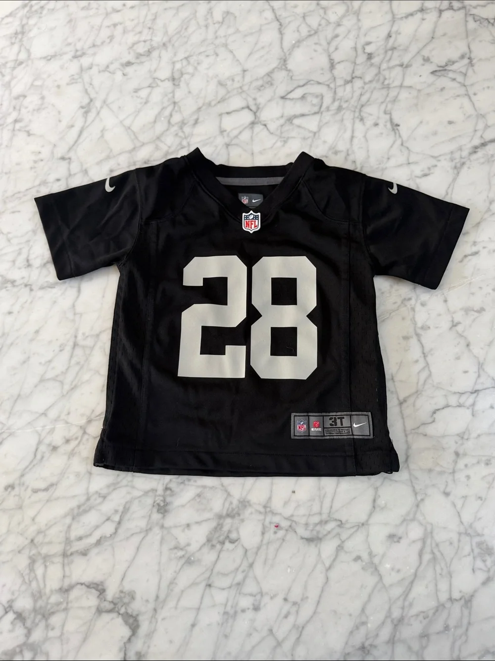 Las Vegas Raiders Josh Jacobs Nike Black Game Jersey Sz 3T NWOT